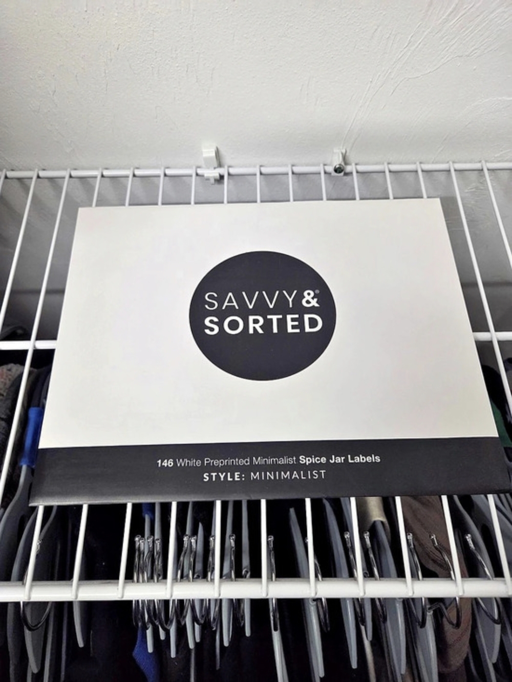 Savvy & Sorted Minimalist Spice Jar Labels